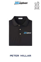 Peter Millar Mens Solid Performance Polo - Self Collar - Withamsville Winnelson