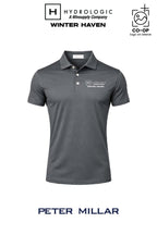 Peter Millar Mens Solid Performance Polo - Self Collar - Winsupply of Winter Haven
