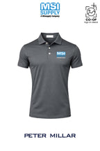Peter Millar Mens Solid Performance Polo - Self Collar - MSI Supply Houston