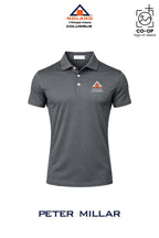Peter Millar Mens Solid Performance Polo - Self Collar - Columbus Noland