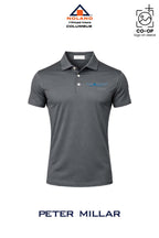 Peter Millar Mens Solid Performance Polo - Self Collar - Columbus Noland