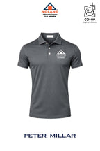 Peter Millar Mens Solid Performance Polo - Self Collar - Culpeper Noland