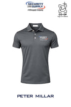 Peter Millar Mens Solid Performance Polo - Self Collar - SPHS Watertown