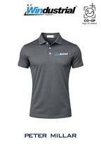 Peter Millar Mens Solid Performance Polo - Self Collar - KC Windustrial