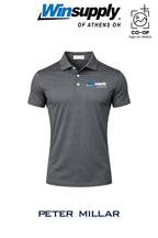 Peter Millar Mens Solid Performance Polo - Self Collar - Winsupply of Athens OH