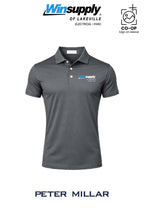 Peter Millar Mens Solid Performance Polo - Self Collar - Winsupply of Lakeville