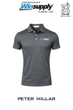 Peter Millar Mens Solid Performance Polo - Self Collar - Lawrenceburg Winsupply