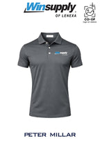 Peter Millar Mens Solid Performance Polo - Self Collar - Winsupply of Lenexa