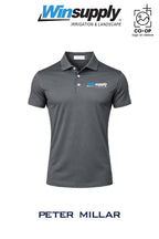 Peter Millar Mens Solid Performance Polo - Self Collar - Winsupply NE Albuquerque NM Co.