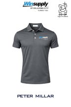 Peter Millar Mens Solid Performance Polo - Self Collar - Winsupply of Oklahoma City