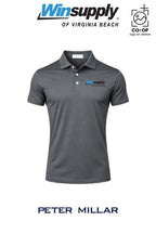 Peter Millar Mens Solid Performance Polo - Self Collar - Winsupply Virginia Beach VA