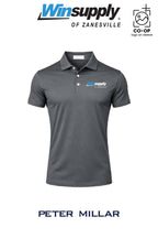 Peter Millar Mens Solid Performance Polo - Self Collar - Winsupply of Zanesville