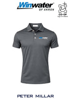 Peter Millar Mens Solid Performance Polo - Self Collar - Winwater of Akron