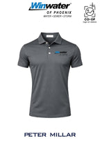 Peter Millar Mens Solid Performance Polo - Self Collar - Winwater of Phoenix