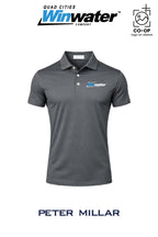 Peter Millar Mens Solid Performance Polo - Self Collar - Quad Cities Winwater