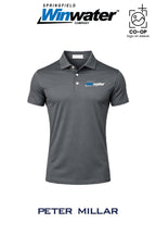 Peter Millar Mens Solid Performance Polo - Self Collar - Springfield Winwater