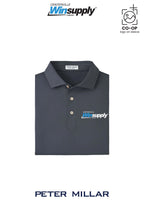 Peter Millar Mens Solid Performance Polo - Self Collar - Winsupply Centerville OH