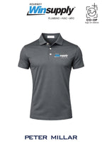 Peter Millar Mens Solid Performance Polo - Self Collar - Kearney Winsupply