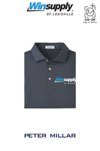 Peter Millar Mens Solid Performance Polo - Self Collar - Winsupply of Louisville KY