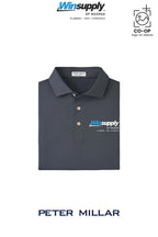 Peter Millar Mens Solid Performance Polo - Self Collar - Winsupply of Nashua