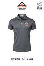 Peter Millar Mens Solid Performance Polo - Self Collar - Noland Company Chesapeake