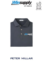 Peter Millar Mens Solid Performance Polo - Self Collar - Winsupply of Omaha