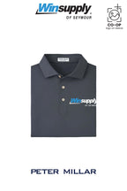 Peter Millar Mens Solid Performance Polo - Self Collar - Winsupply of Seymour IN