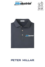 Peter Millar Mens Solid Performance Polo - Self Collar - Windustrial Triple Cities