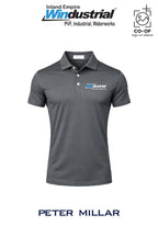 Peter Millar Mens Solid Performance Polo - Self Collar - Inland Empire Windustrial