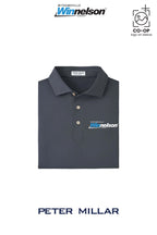 Peter Millar Mens Solid Performance Polo - Self Collar - Withamsville Winnelson