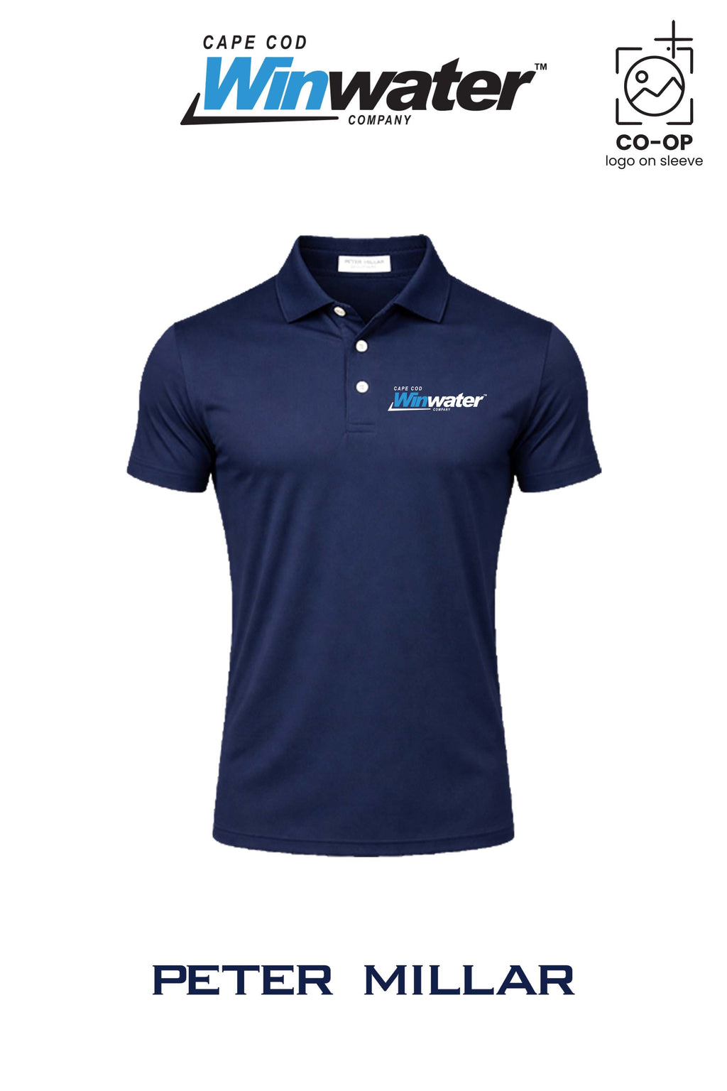 Peter Millar Mens Solid Performance Polo - Self Collar - Winwater Cape Cod