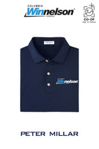 Peter Millar Mens Solid Performance Polo - Self Collar - Columbia MO Winnelson