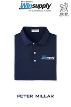 Peter Millar Mens Solid Performance Polo - Self Collar - Englewood Winsupply