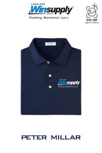Peter Millar Mens Solid Performance Polo - Self Collar - Lakeland Winsupply
