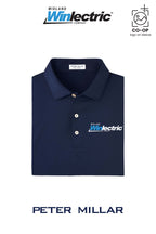 Peter Millar Mens Solid Performance Polo - Self Collar - Winlectric of Midland