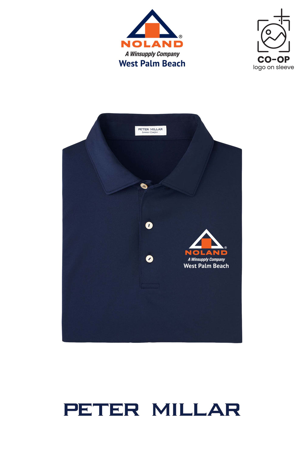 Peter Millar Mens Solid Performance Polo - Self Collar - Noland West Palm Beach