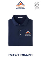 Peter Millar Mens Solid Performance Polo - Self Collar - Noland West Palm Beach