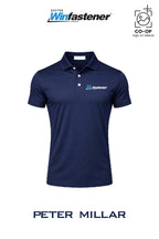 Peter Millar Mens Solid Performance Polo - Self Collar - Dayton Winfastener