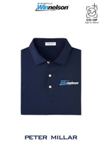 Peter Millar Mens Solid Performance Polo - Self Collar - Withamsville Winnelson