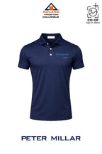 Peter Millar Mens Solid Performance Polo - Self Collar - Columbus Noland