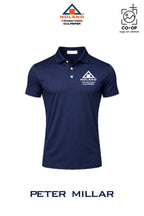 Peter Millar Mens Solid Performance Polo - Self Collar - Culpeper Noland