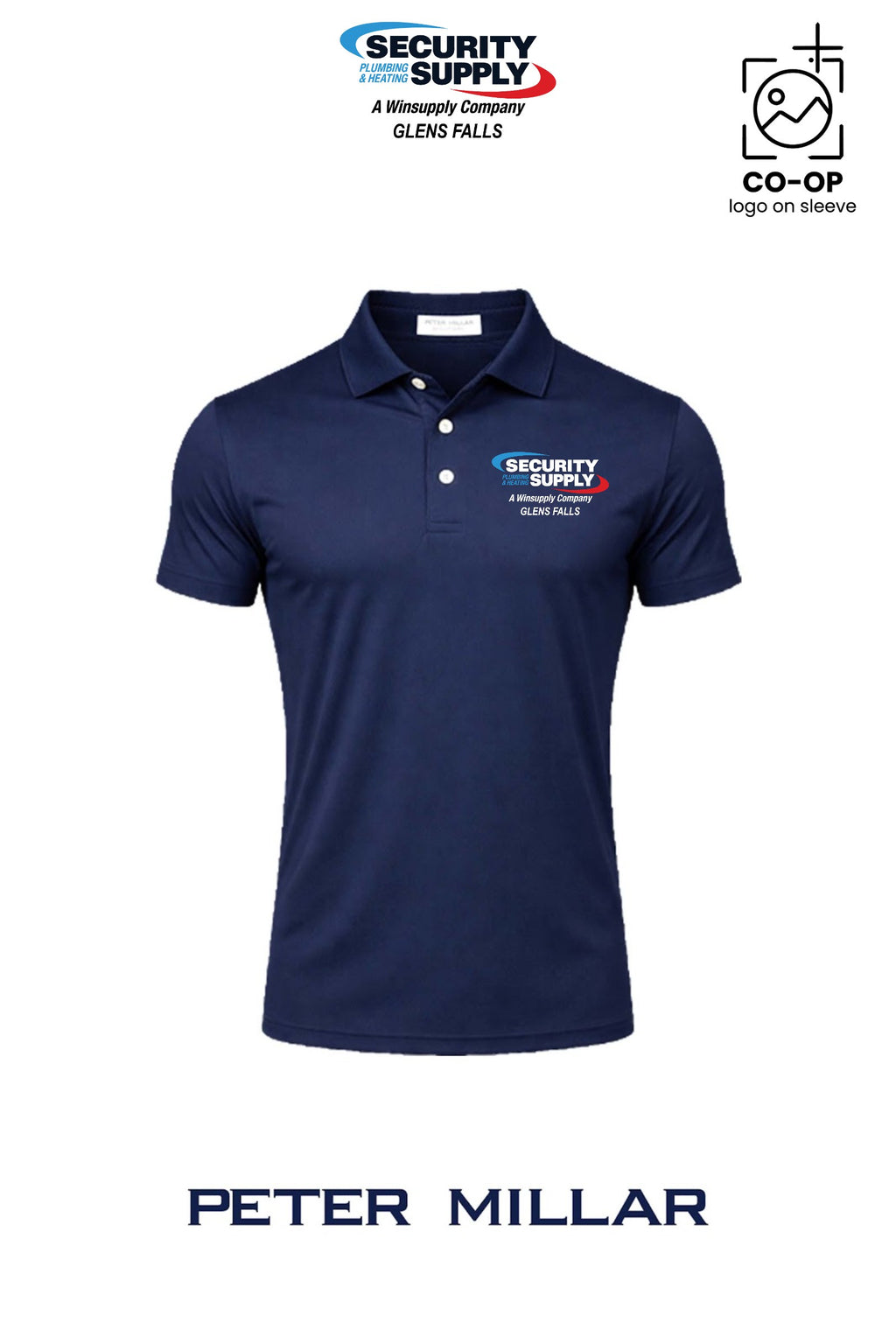 Peter Millar Mens Solid Performance Polo - Self Collar - SPHS Glens Falls