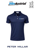 Peter Millar Mens Solid Performance Polo - Self Collar - Sidney Windustrial