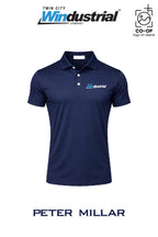 Peter Millar Mens Solid Performance Polo - Self Collar - Twin City Windustrial