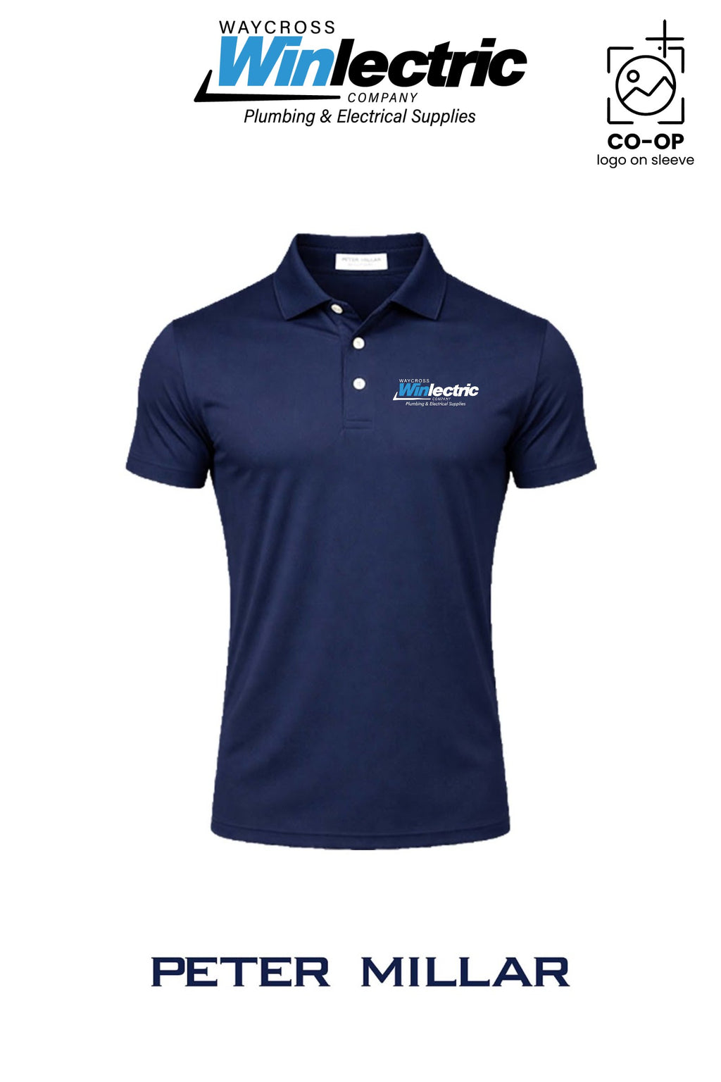 Peter Millar Mens Solid Performance Polo - Self Collar - Waycross Winlectric