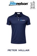 Peter Millar Mens Solid Performance Polo - Self Collar - Tulsa Winnelson