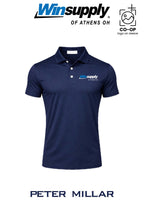 Peter Millar Mens Solid Performance Polo - Self Collar - Winsupply of Athens OH