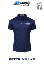 Peter Millar Mens Solid Performance Polo - Self Collar - Winsupply Bay County FL
