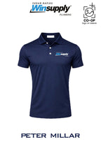 Peter Millar Mens Solid Performance Polo - Self Collar - Cedar Rapids Winsupply