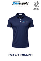 Peter Millar Mens Solid Performance Polo - Self Collar - Edwardsville Winsupply